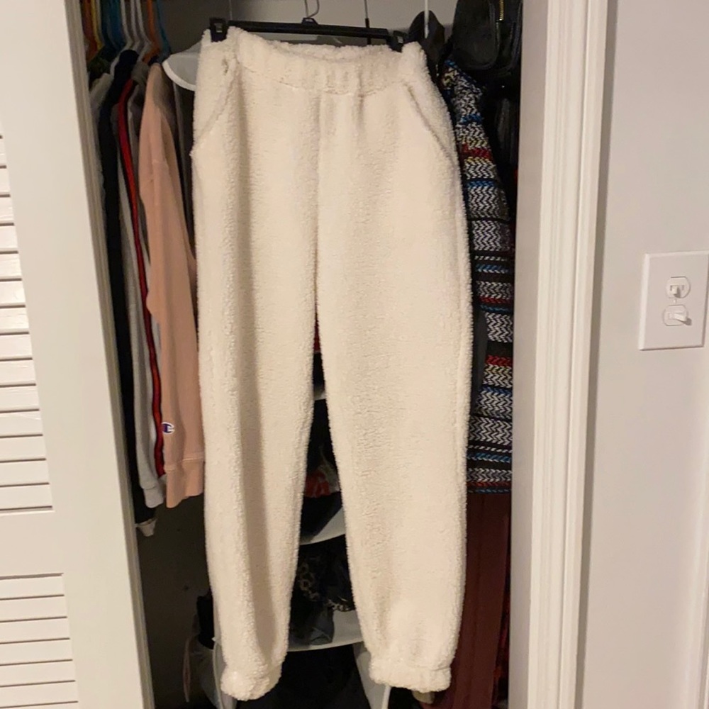 sherpa sweatpants